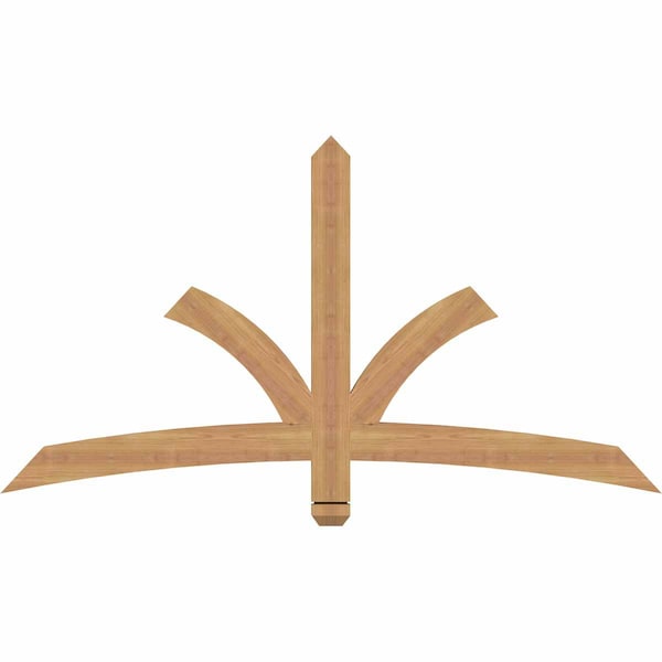 Ekena Millwork Davenport Timber Gable Bracket, Western Red Cedar, 60"W x 32"H x 1 1/2"D x 3 1/2"F, 13/12 Pitch GBW060X32X0204DAV00SWR - main